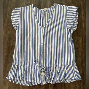 Rails Stripe Tshirt with front tie